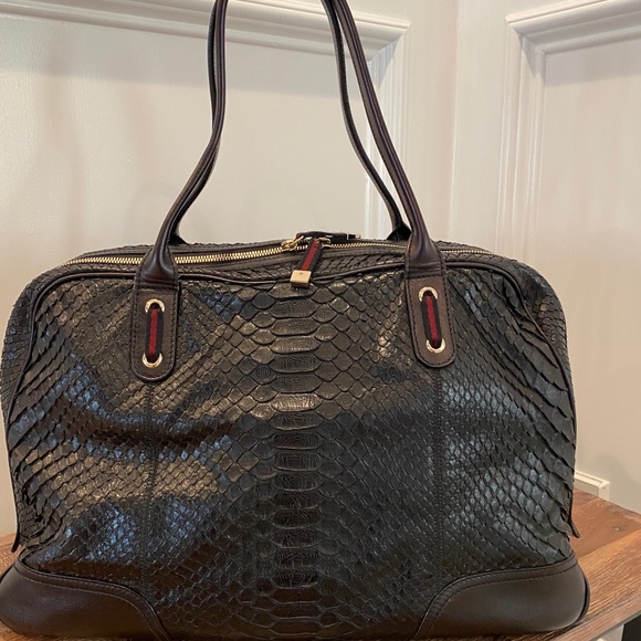 Gucci Python Carry All Bag - Picture 2 of 13